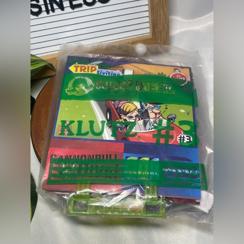 Wendy’s Kids Meal Klutz TRIPtivities Cannonball #3 Activity Pack 2013 Sealed
